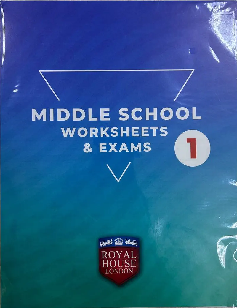 Middle School Worksheets Exams 1 - Image 1